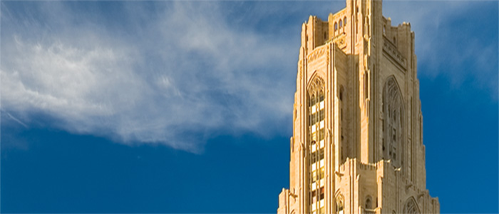 The Cathedral of Learning on Pitt's campus